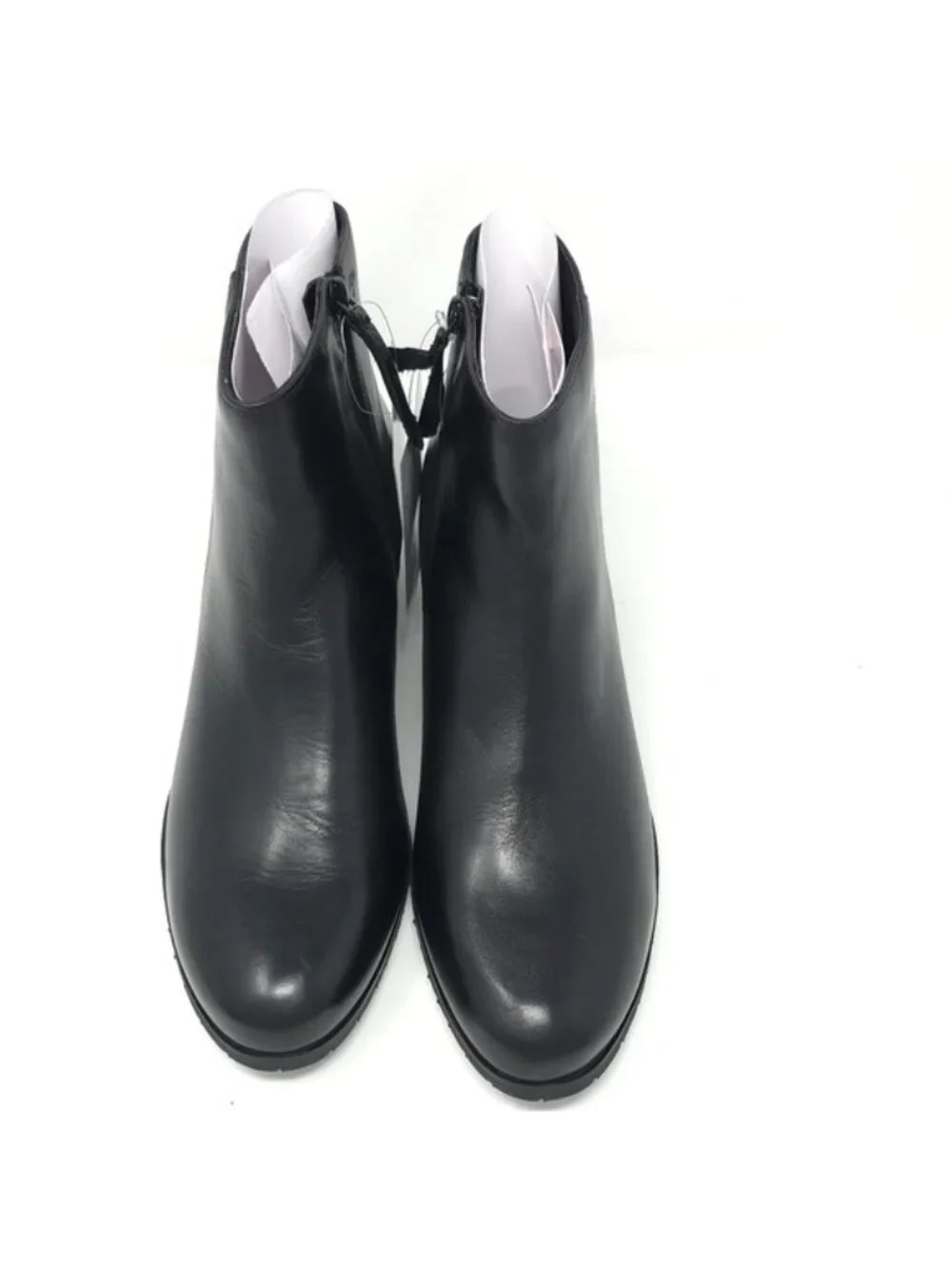 Naturalizer Bay Waterproof Heeled Ankle Boot Black Leather 11 M